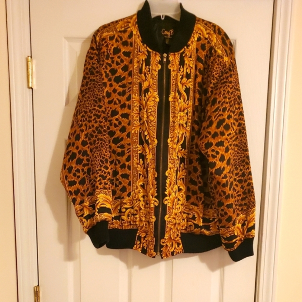 100%Silk Bomber Jacket (exclusive of trim)